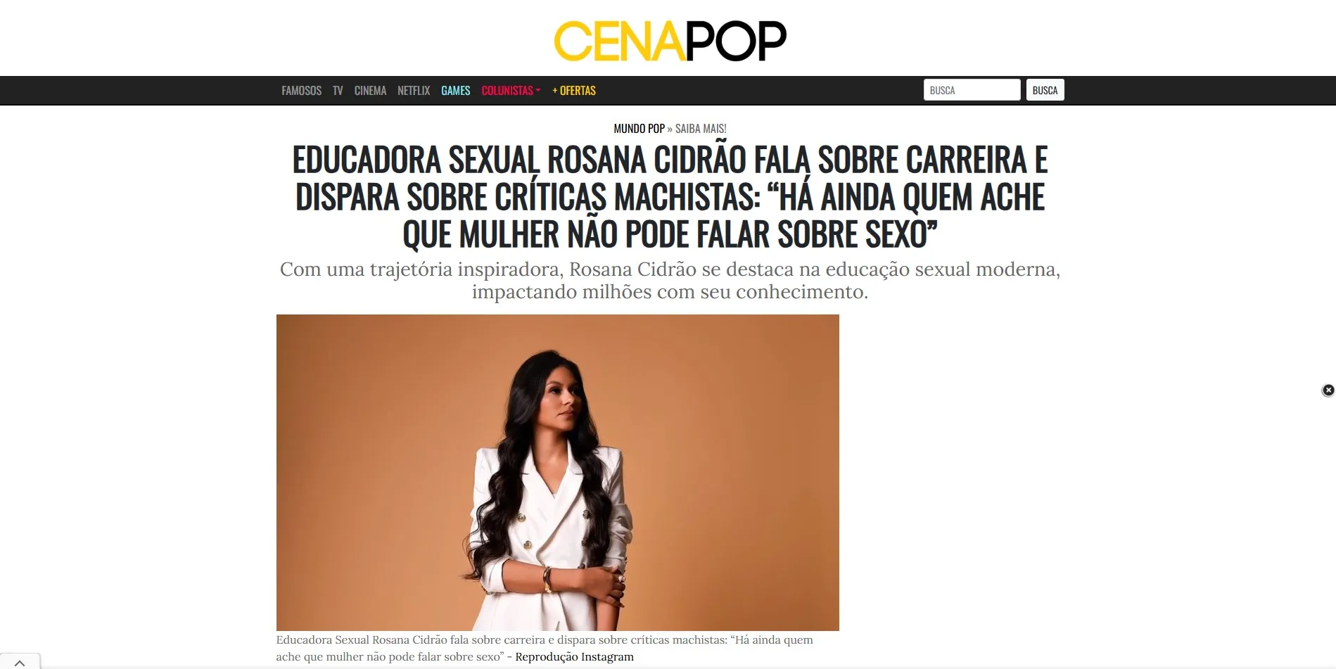 Matéria CenaPop